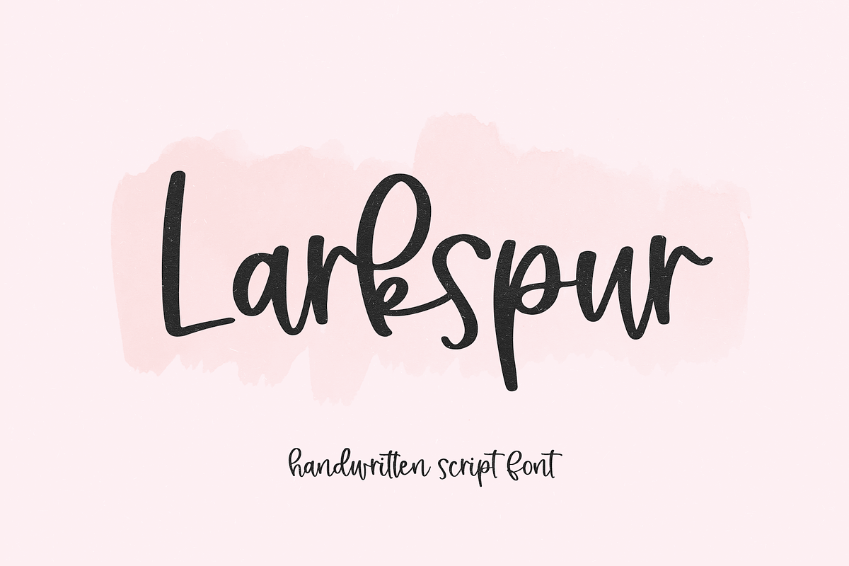 Larkspur | Handwritten Script Font Free Download Free Download