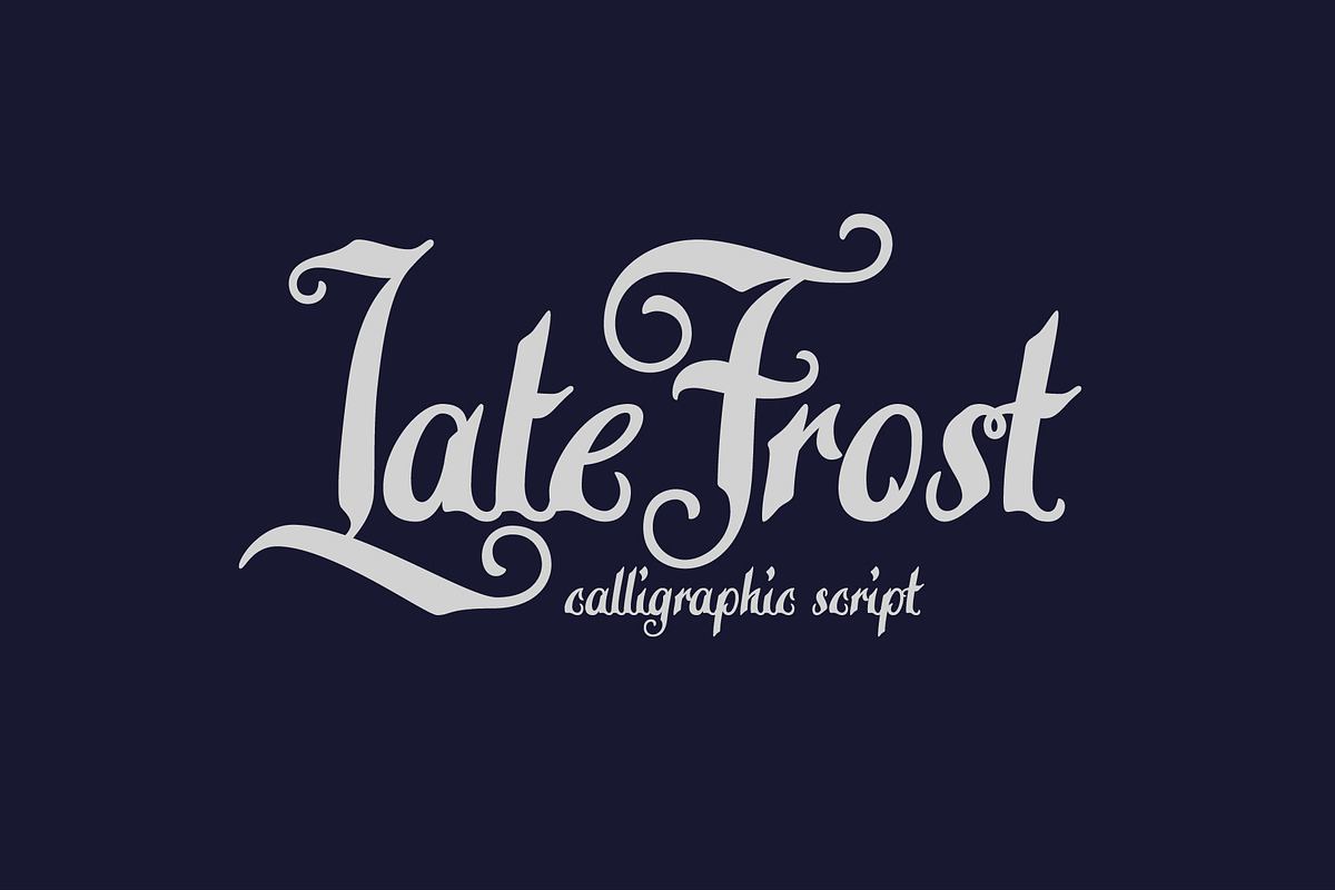 Late Frost font Free Download Free Download