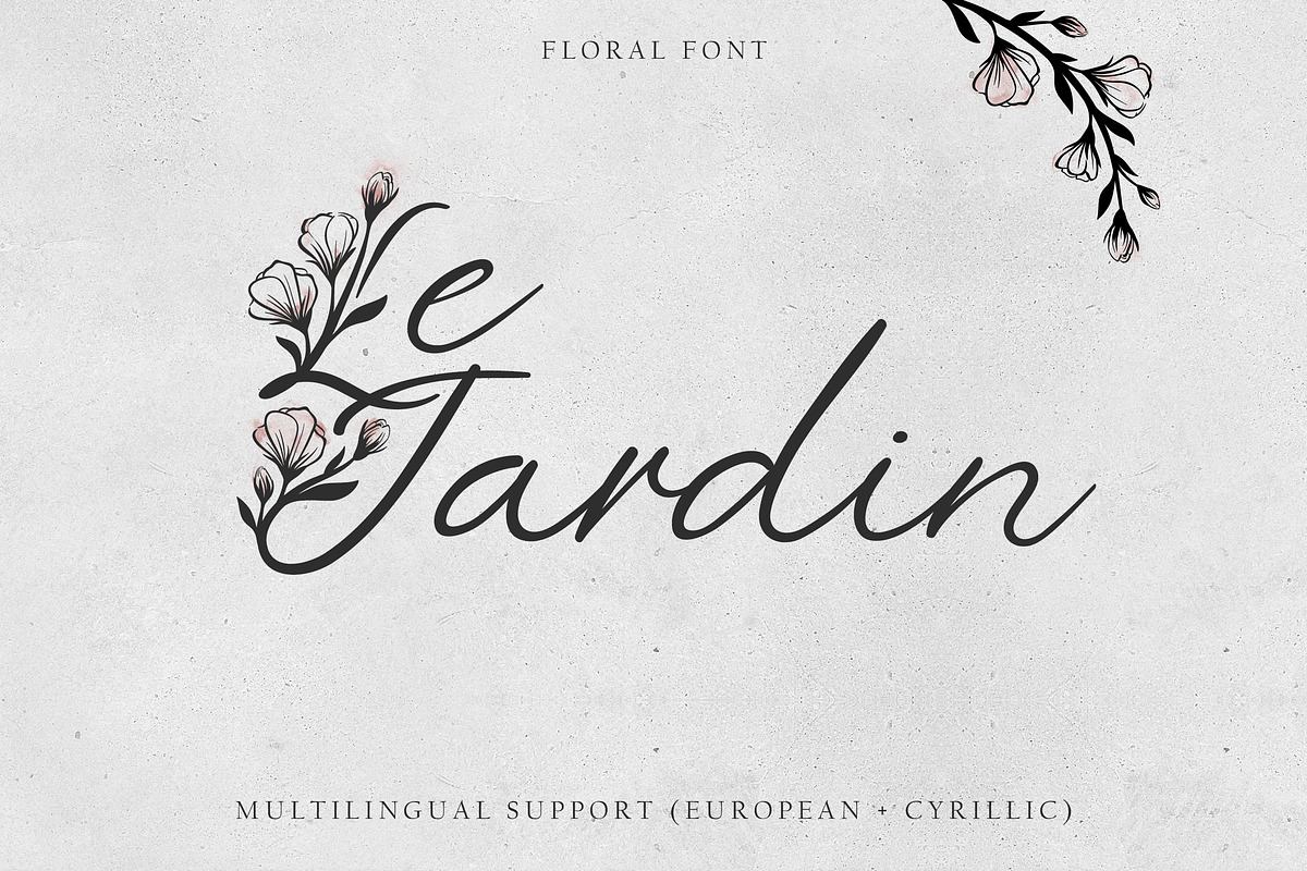 'Le Jardin' Floral Font Free Download Free Download