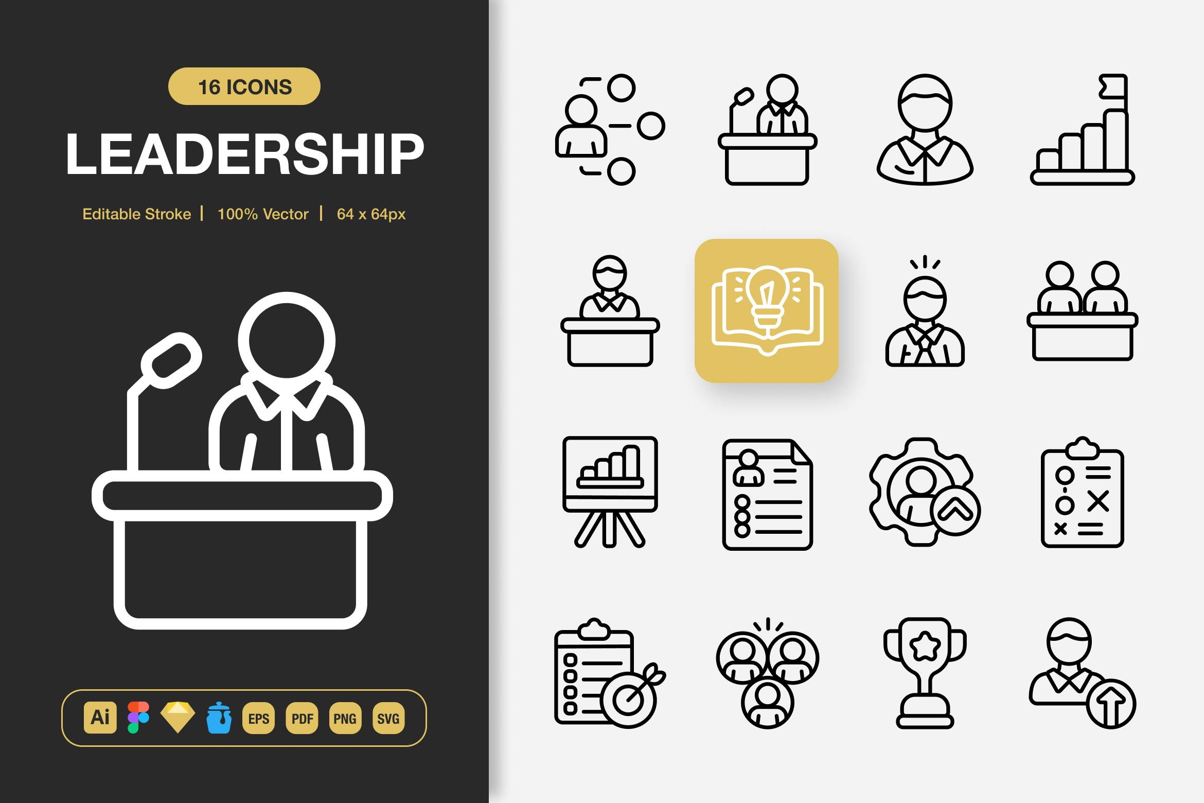 Leadership Icons Free Download