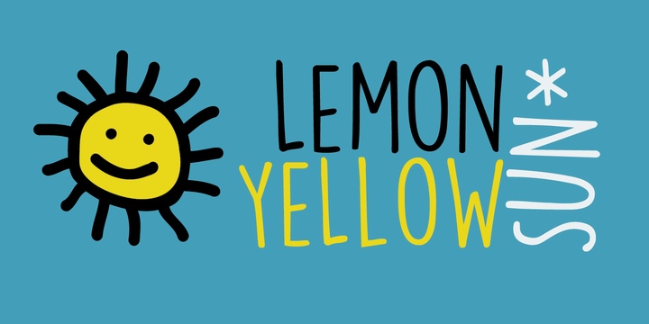 Lemon Yellow Sun Font Free Download