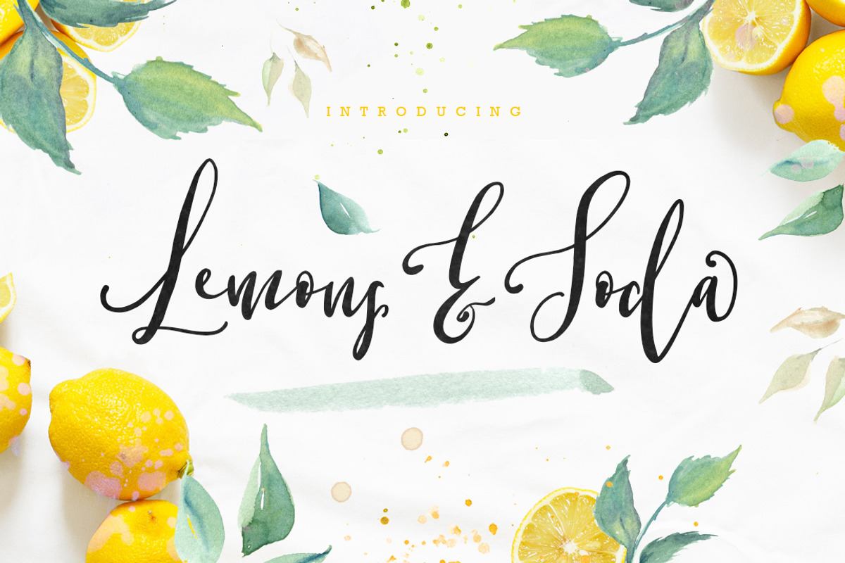 Lemons & Soda Script Font Free Download Free Download