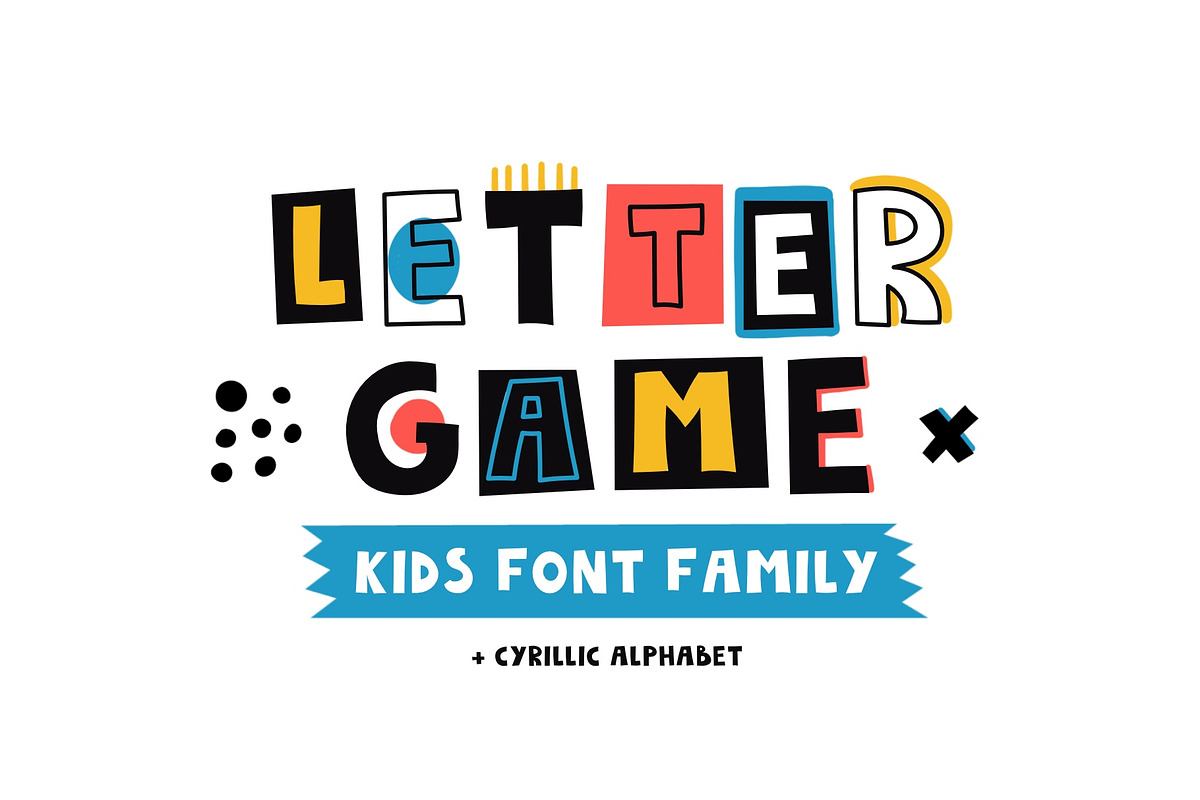 LetterGame - Kids font family Free Download Free Download