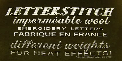 Letterstitch Script Font