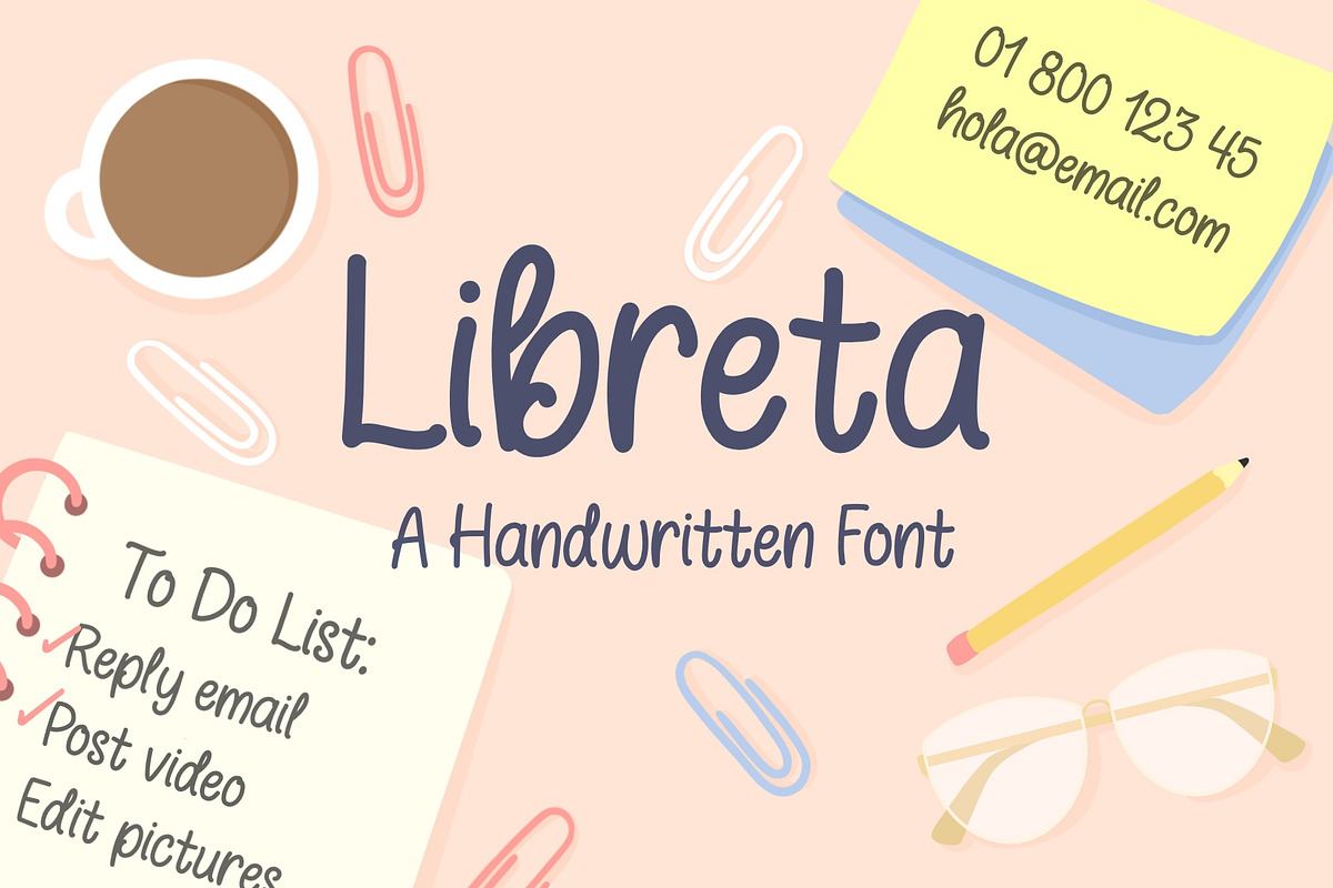 Libreta Handwriting Font Free Download Free Download