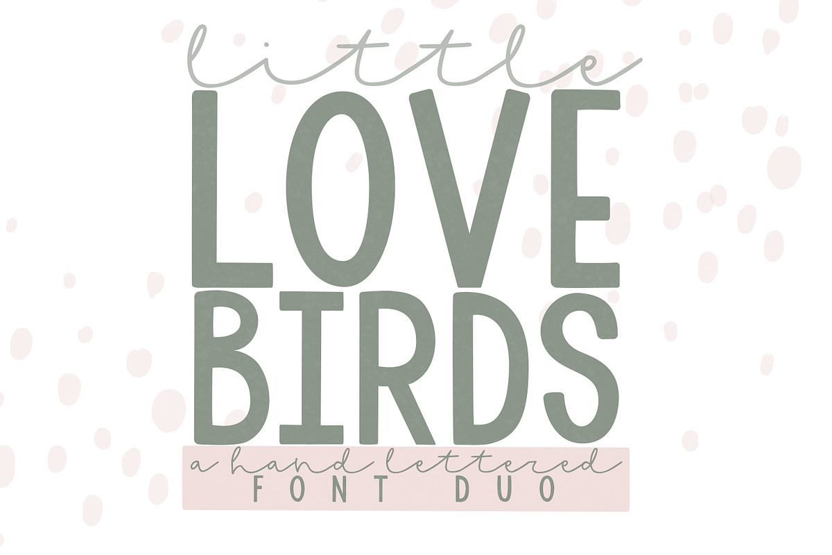 Little Love Birds Font Duo Free Download Free Download