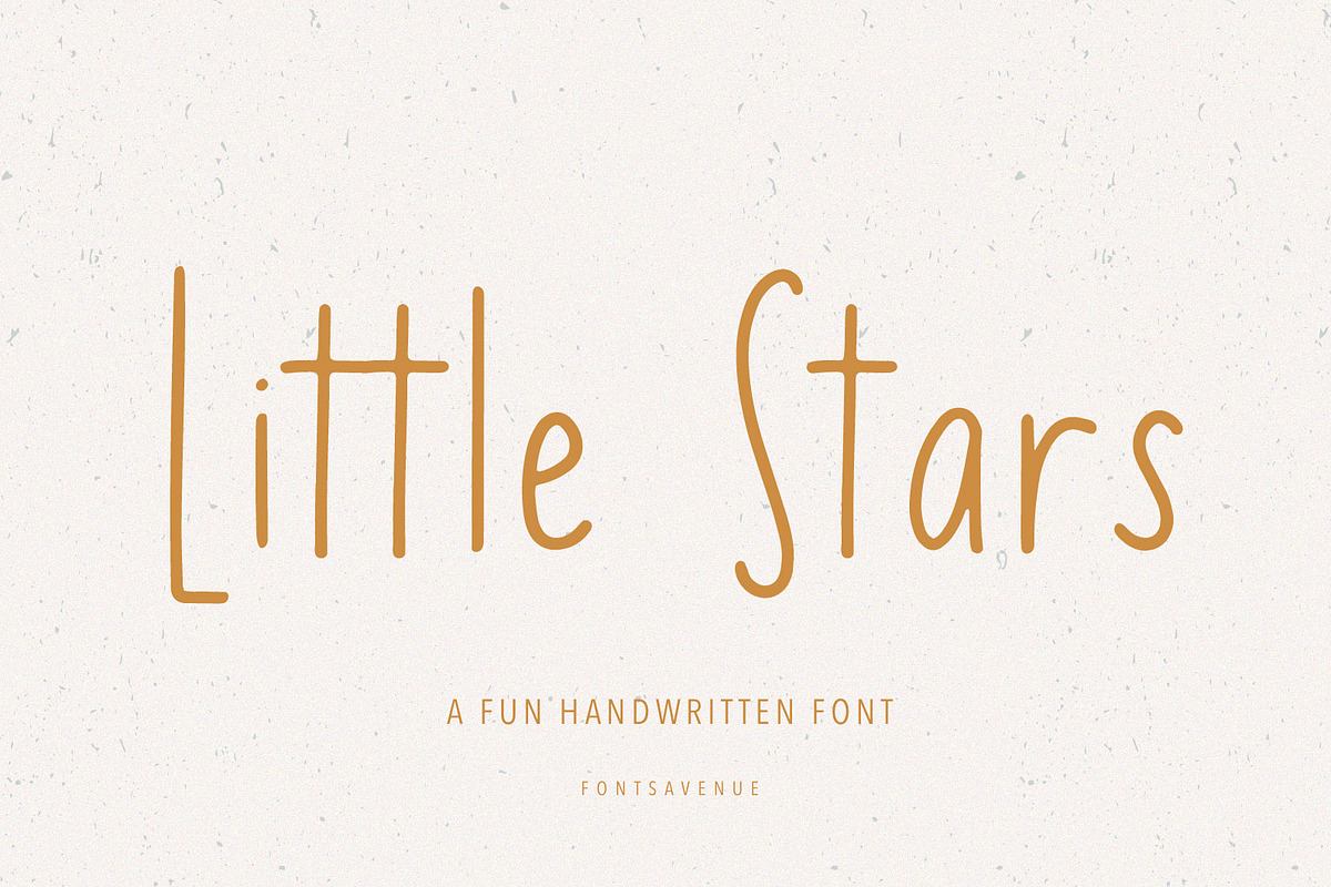 Little Stars | Cute Kids Font Free Download Free Download