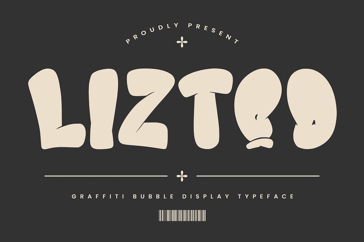 Liztoo Graffiti Bubble Display Font Free Download Free Download