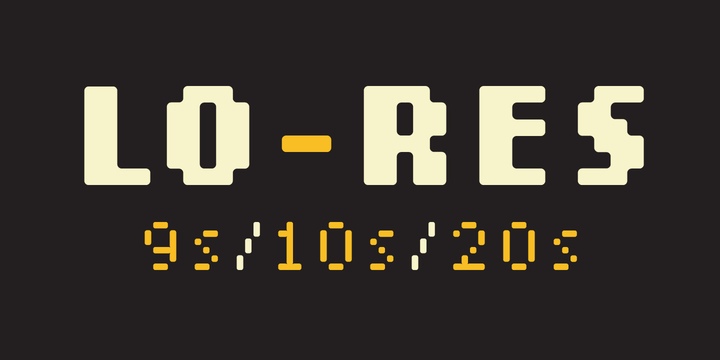 Lo-Res Font Free Download