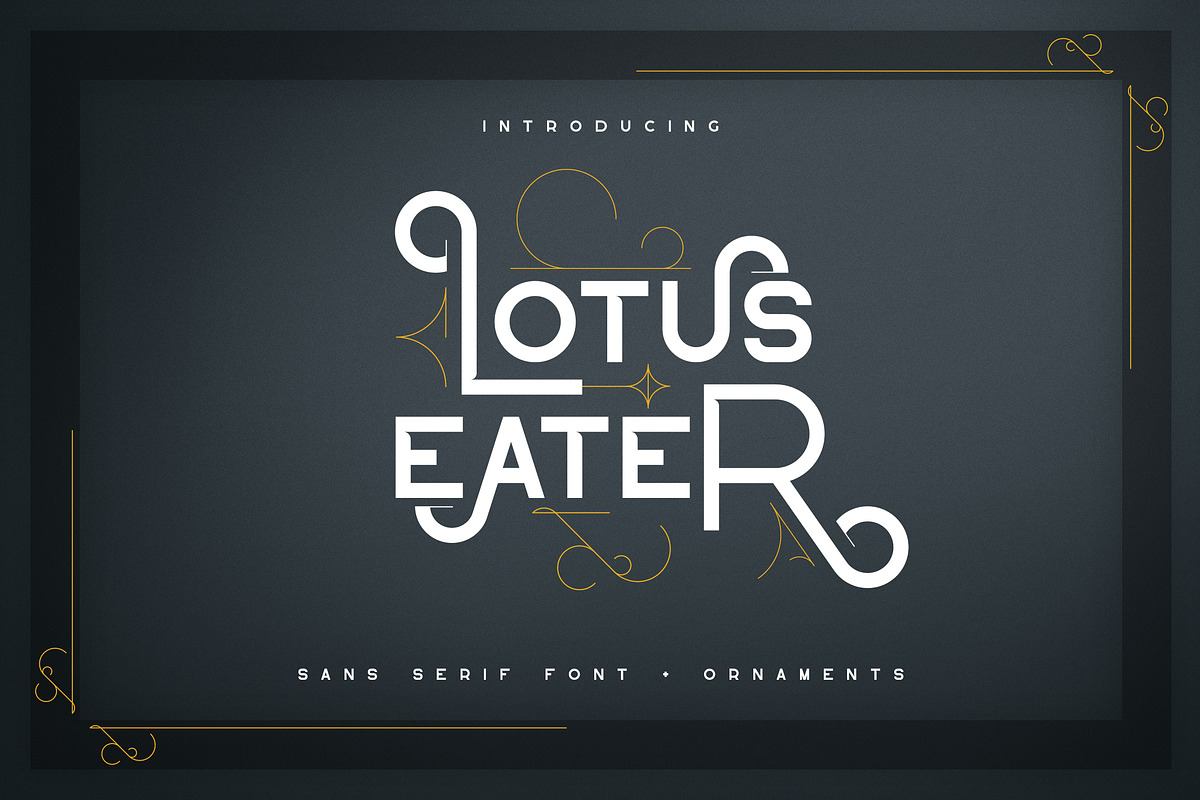 Lotus Eater - sans serif font Free Download Free Download