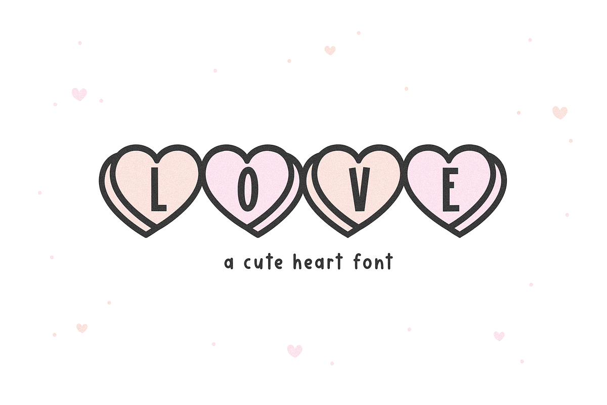 Love Hearts | Cute Heart Font Free Download Free Download