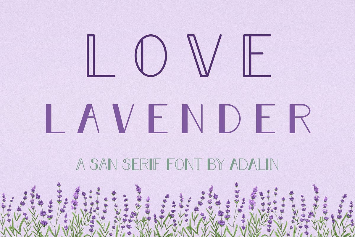 Love Lavender - San Serif Font Free Download Free Download