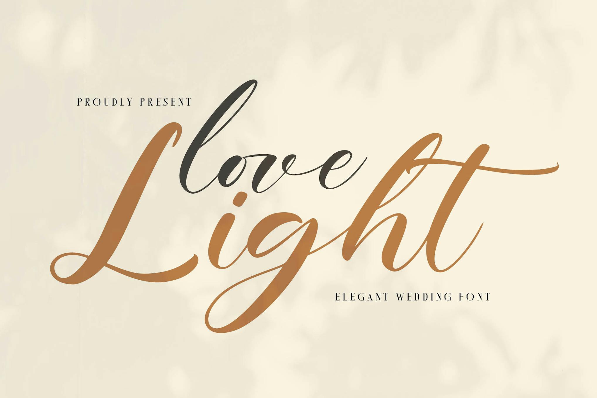 Love Light Wedding Font Free Download