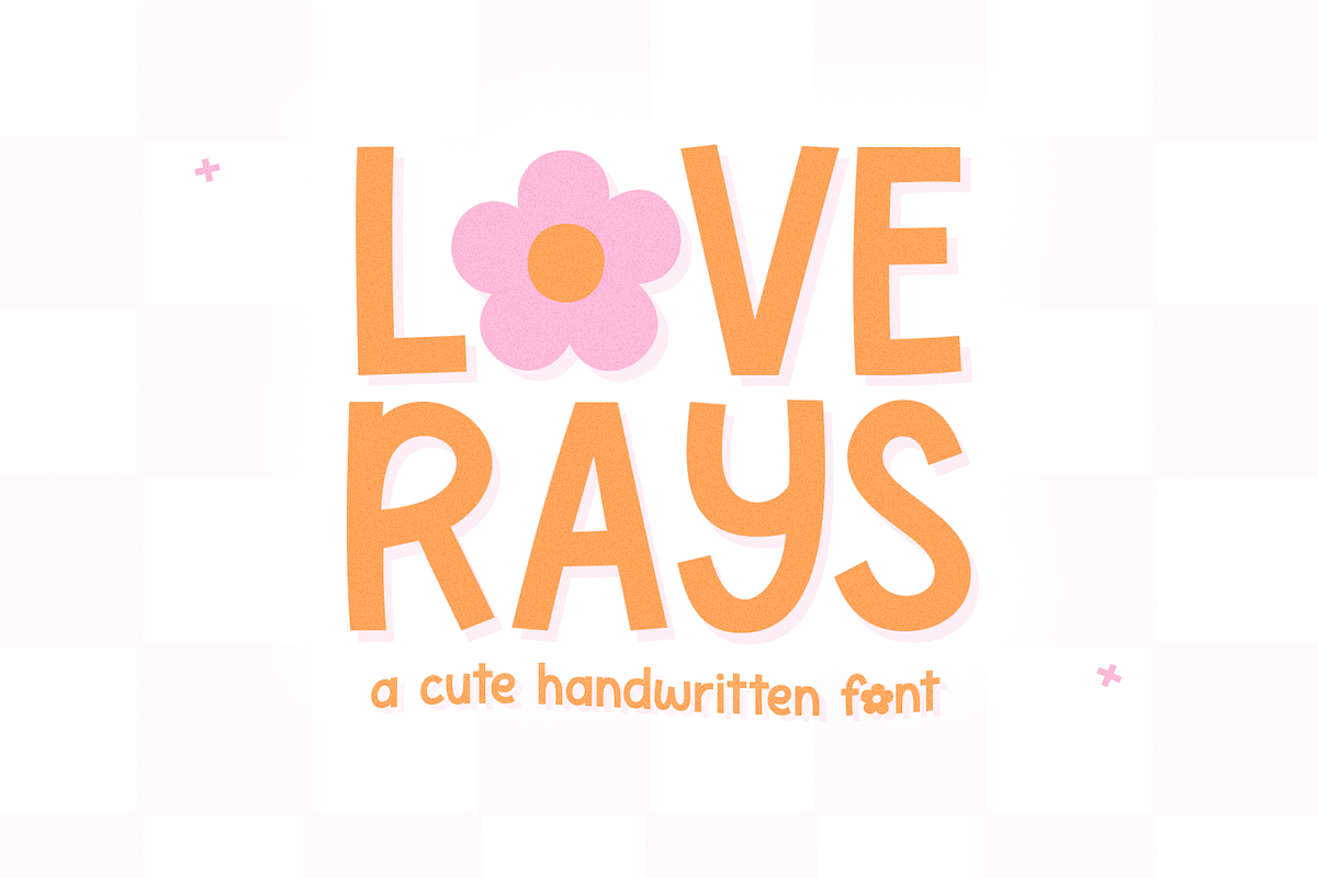 Love Rays | Cute Flower Font Free Download Free Download