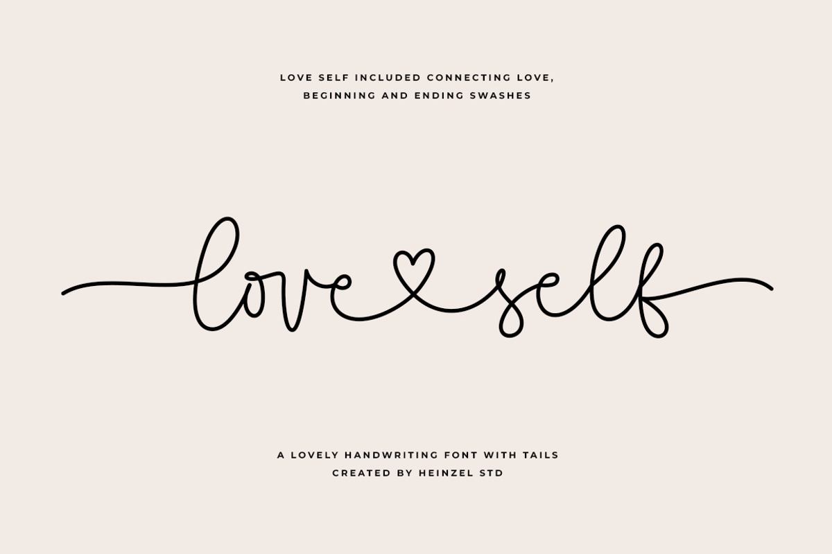 Love Self | Lovely Script Font Free Download Free Download