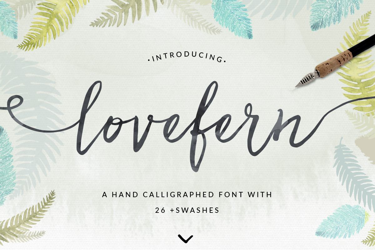 Lovefern Font + SWASHES Free Download Free Download