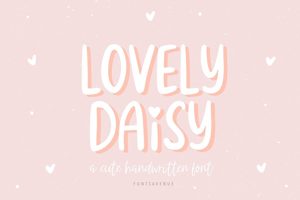 Lovely Daisy | Cute Sans Serif Font Free Download Free Download