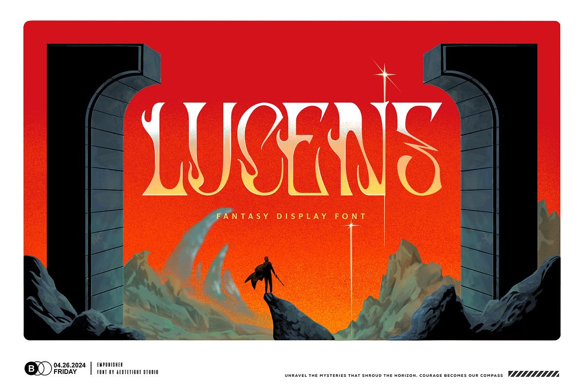 Lucens - Fantasy display font Free Download Free Download