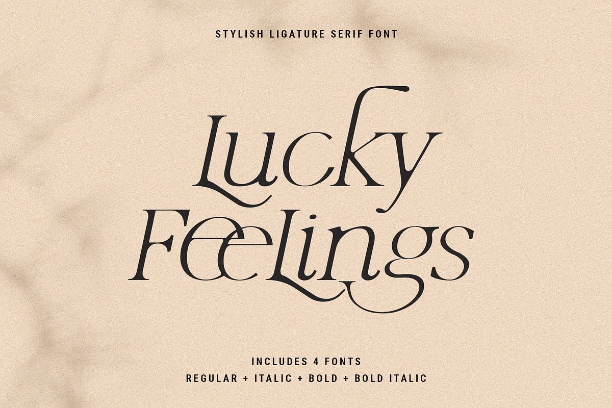 Lucky Feelings - Serif Font Family Free Download Free Download