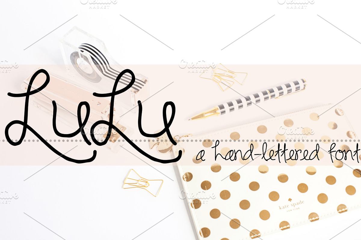 LULU Hand Lettered Font Free Download Free Download