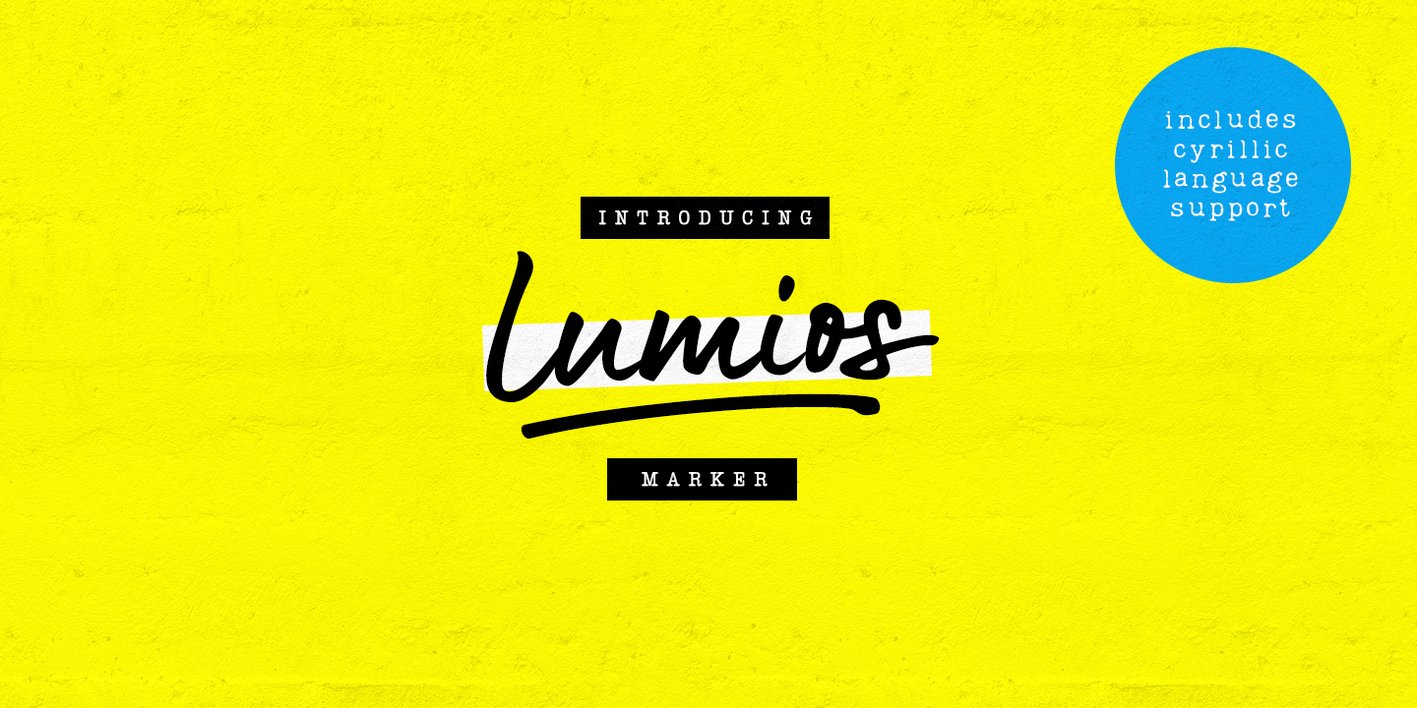 Lumios Marker Font Free Download