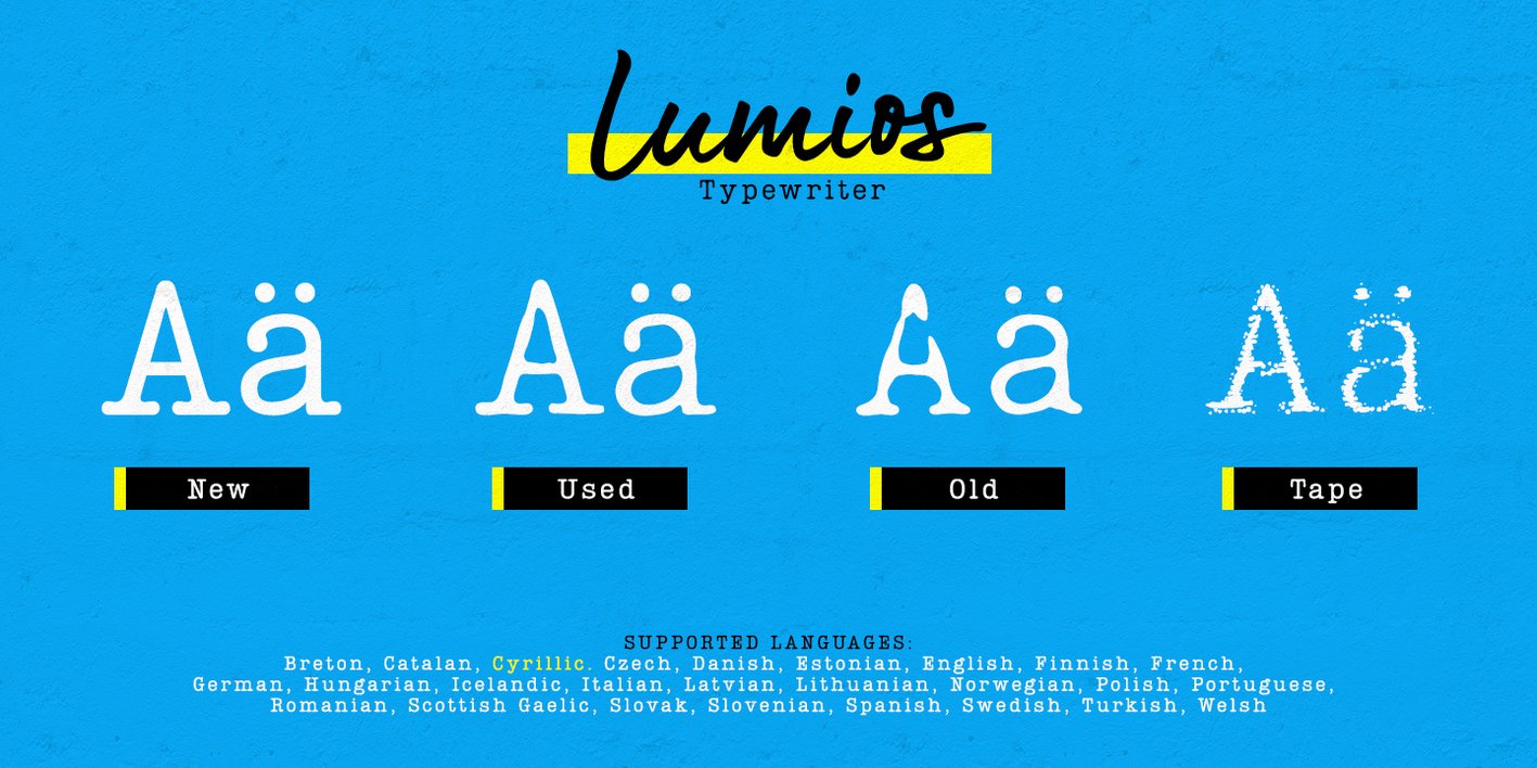 Lumios Typewriter Font Free Download