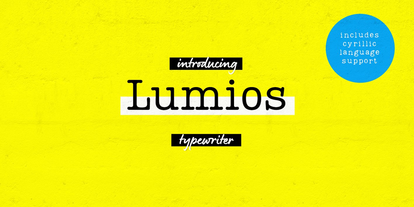 Lumios Typewriter Font Free Download