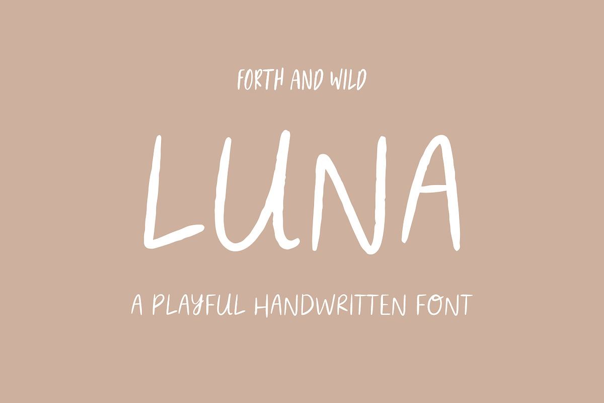 Luna Modern Handwritten Font Free Download Free Download