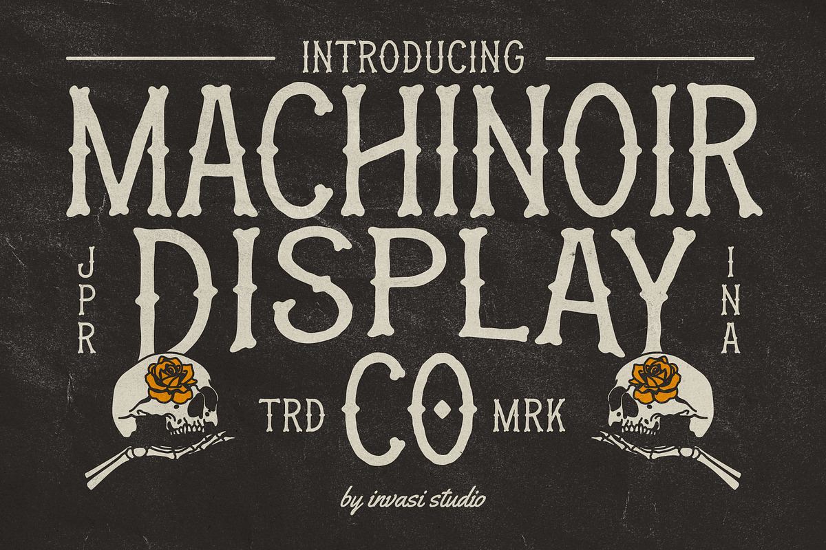 Machinoir - Vintage Display Font Free Download Free Download