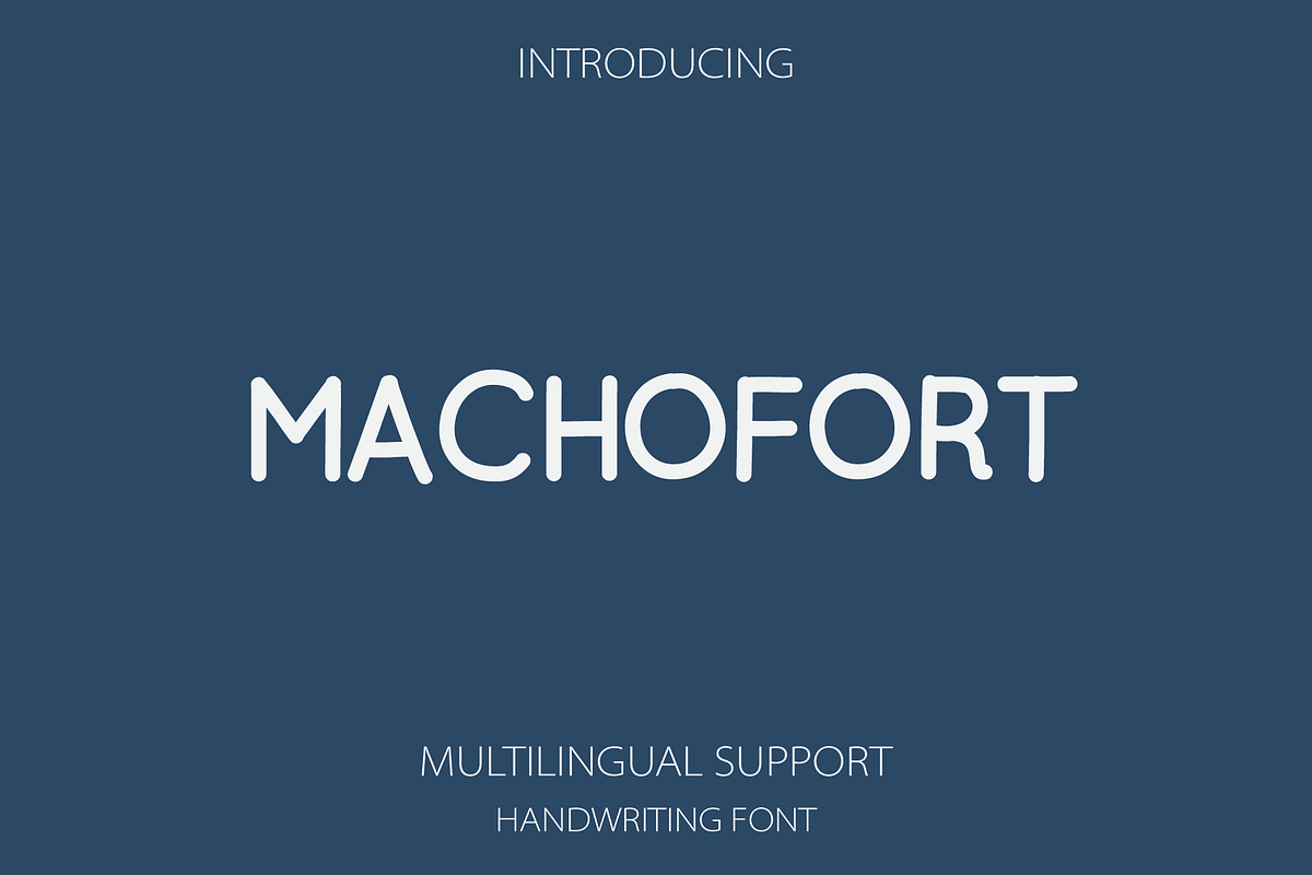 Machofort a Handwriting Font Free Download Free Download