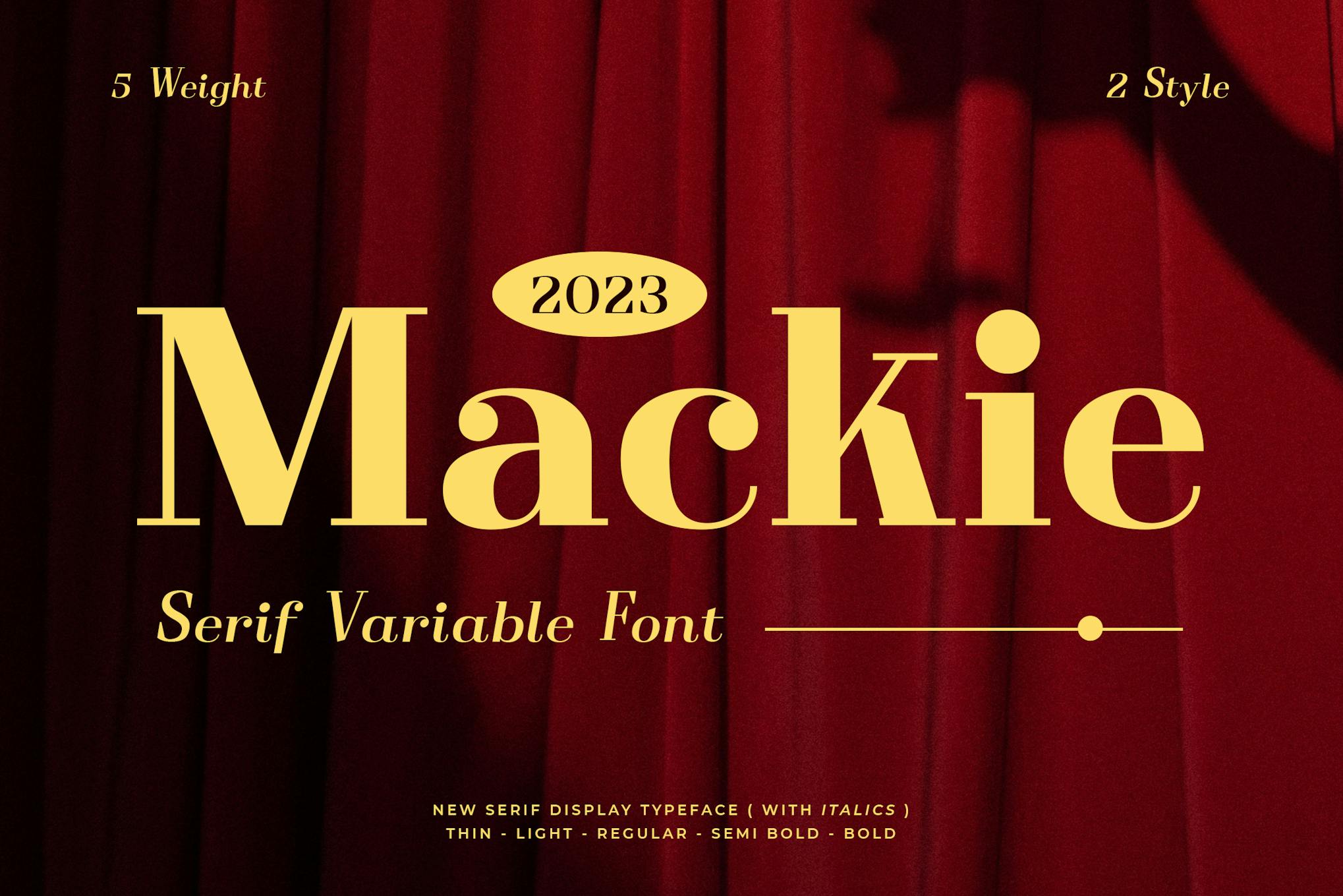 Mackie - Serif Variable Font Free Download