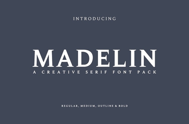 Madelin Serif Font Family Free Download