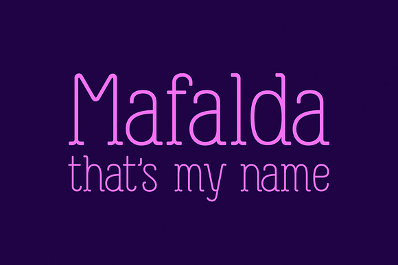 Mafalda - Type Family Free Download