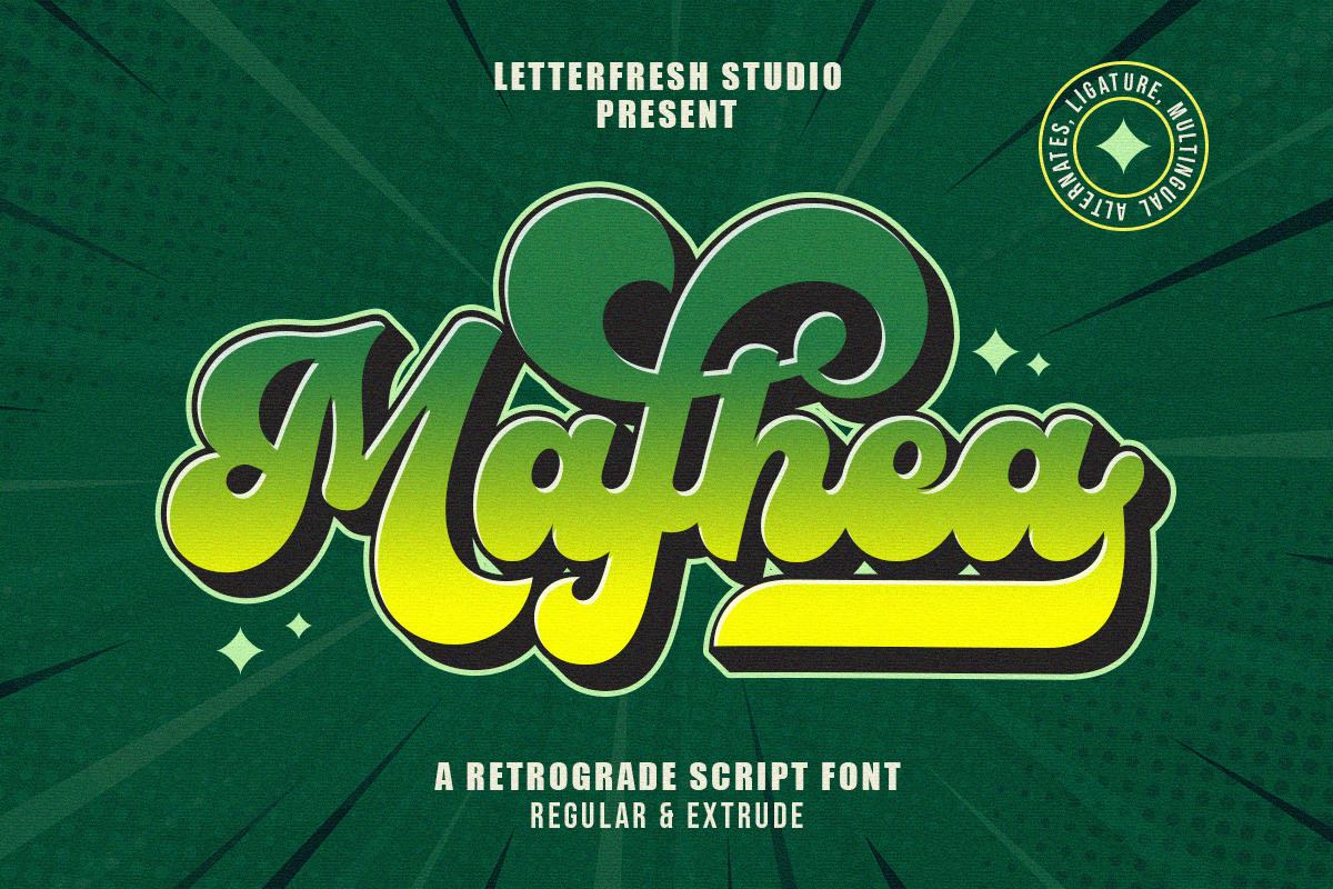 Mafhea - Vintage Retro Font Free Download Free Download