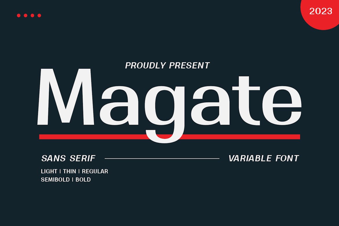 Magate - Sans Serif Variable Font Free Download