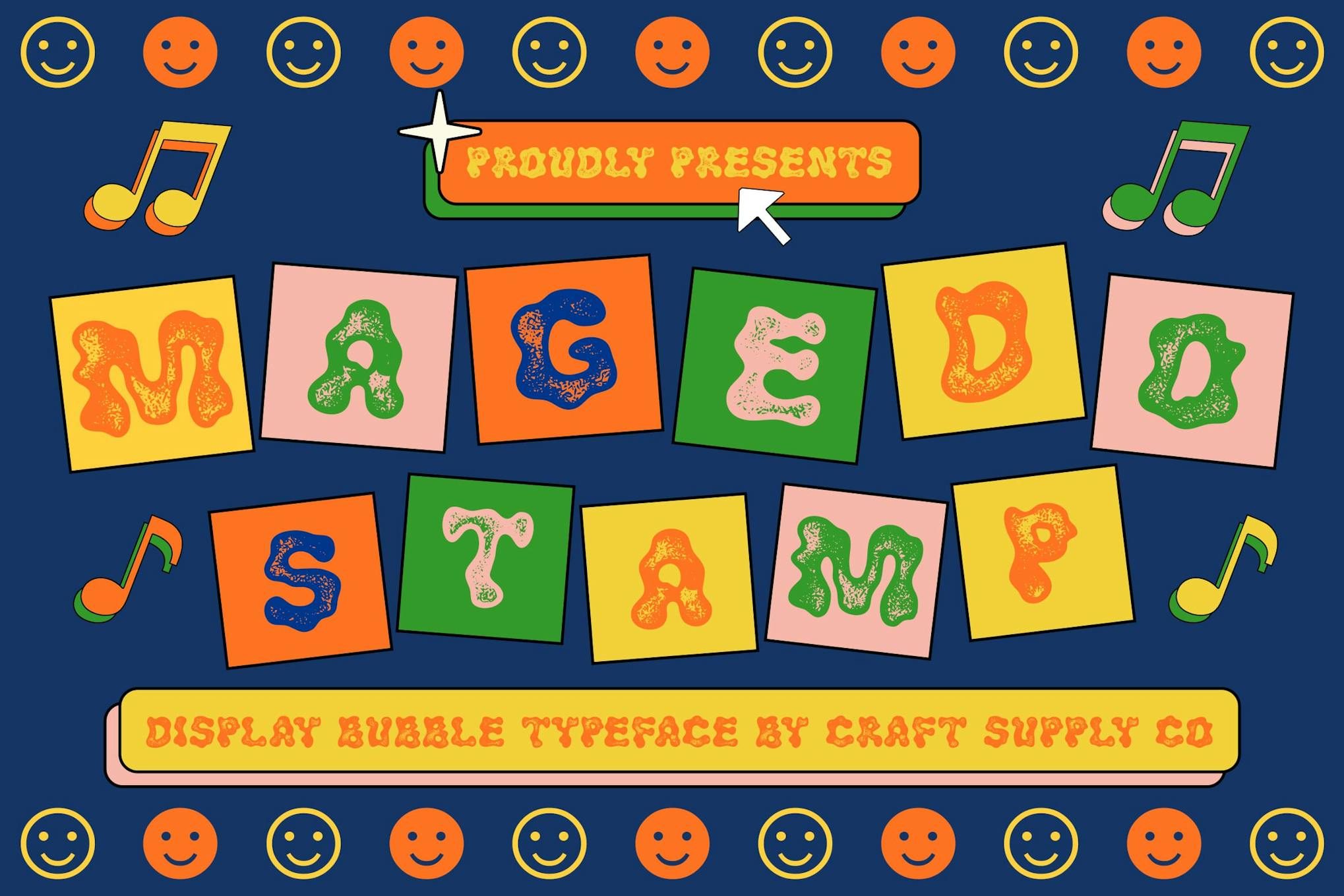 Magedo Stamp Font Free Download