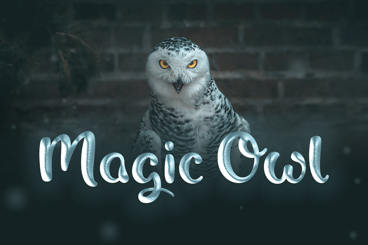 Magic Owl - An enchanting Typeface Free Download Free Download