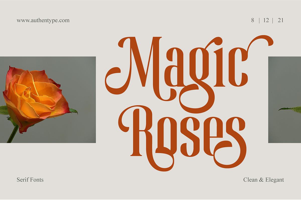 Magic Roses - Serif Clean Elegant Free Download Free Download