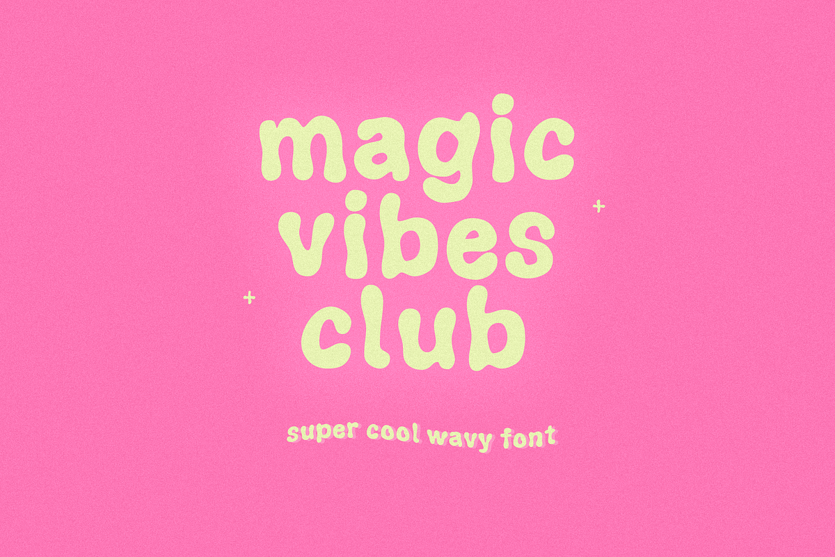 Magic Vibes Club | Retro Wavy Font Free Download Free Download