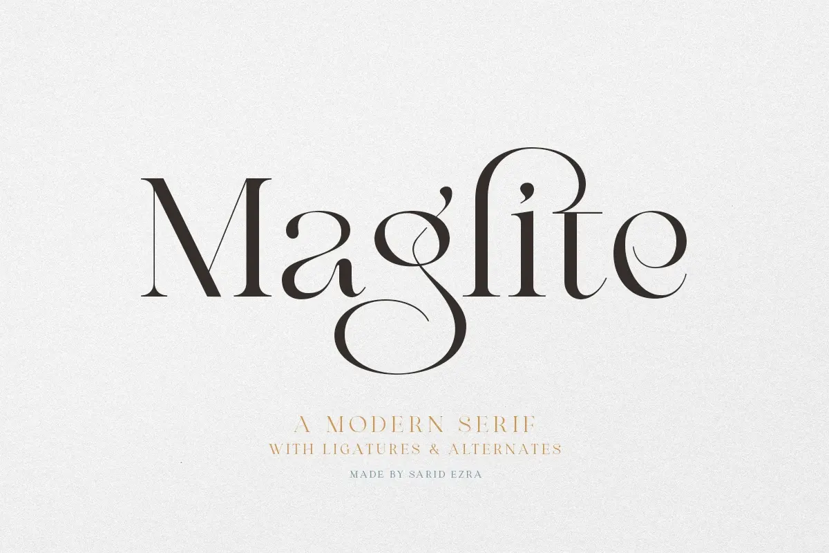 Maglite - Modern Ligature Serif Free Download Free Download