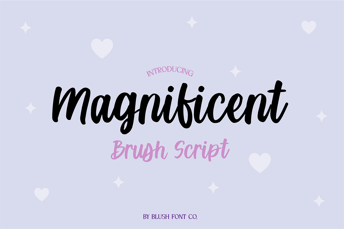 MAGNIFICENT Brush Script Cursive Free Download Free Download