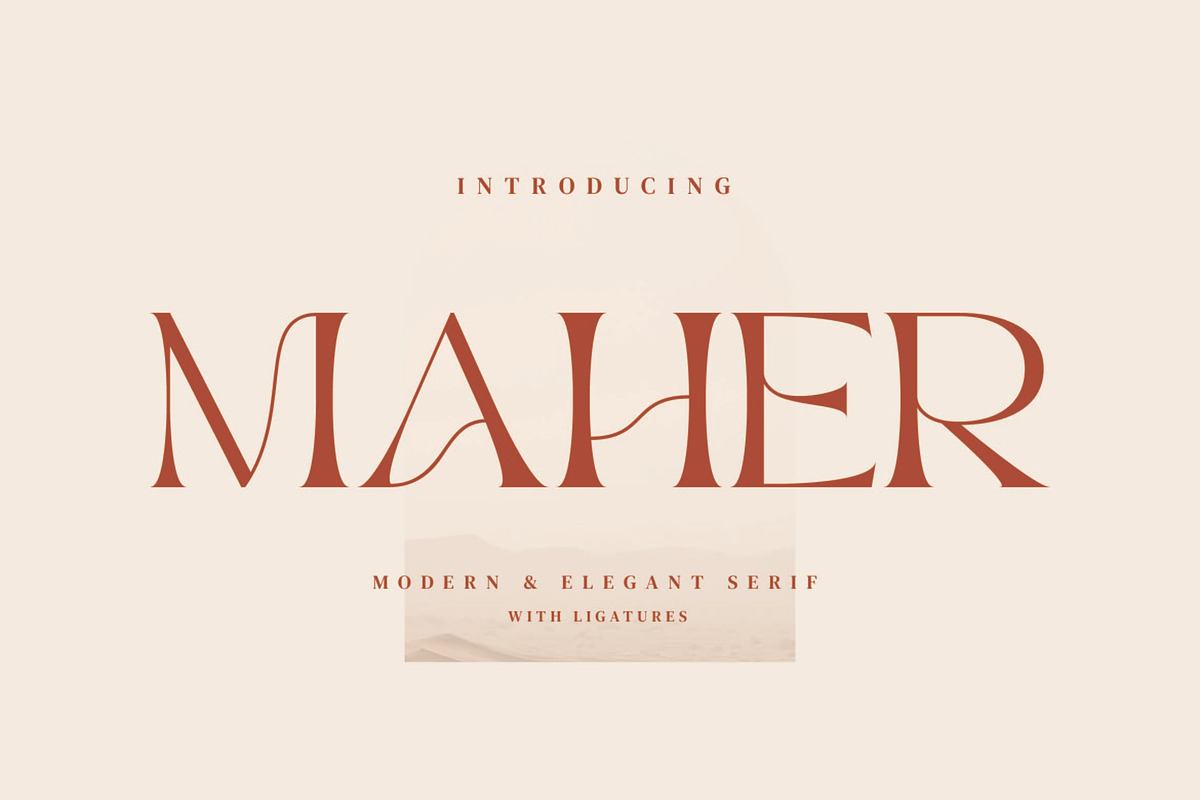 Maher - Stylish Serif Font Free Download Free Download