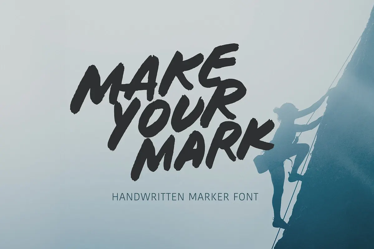 Make your mark marker font typeface Free Download Free Download