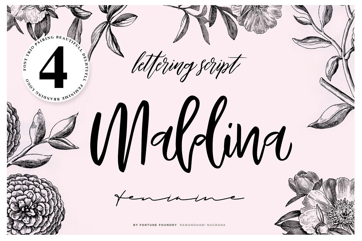 Maldina Feminime (4 fonts) Free Download Free Download