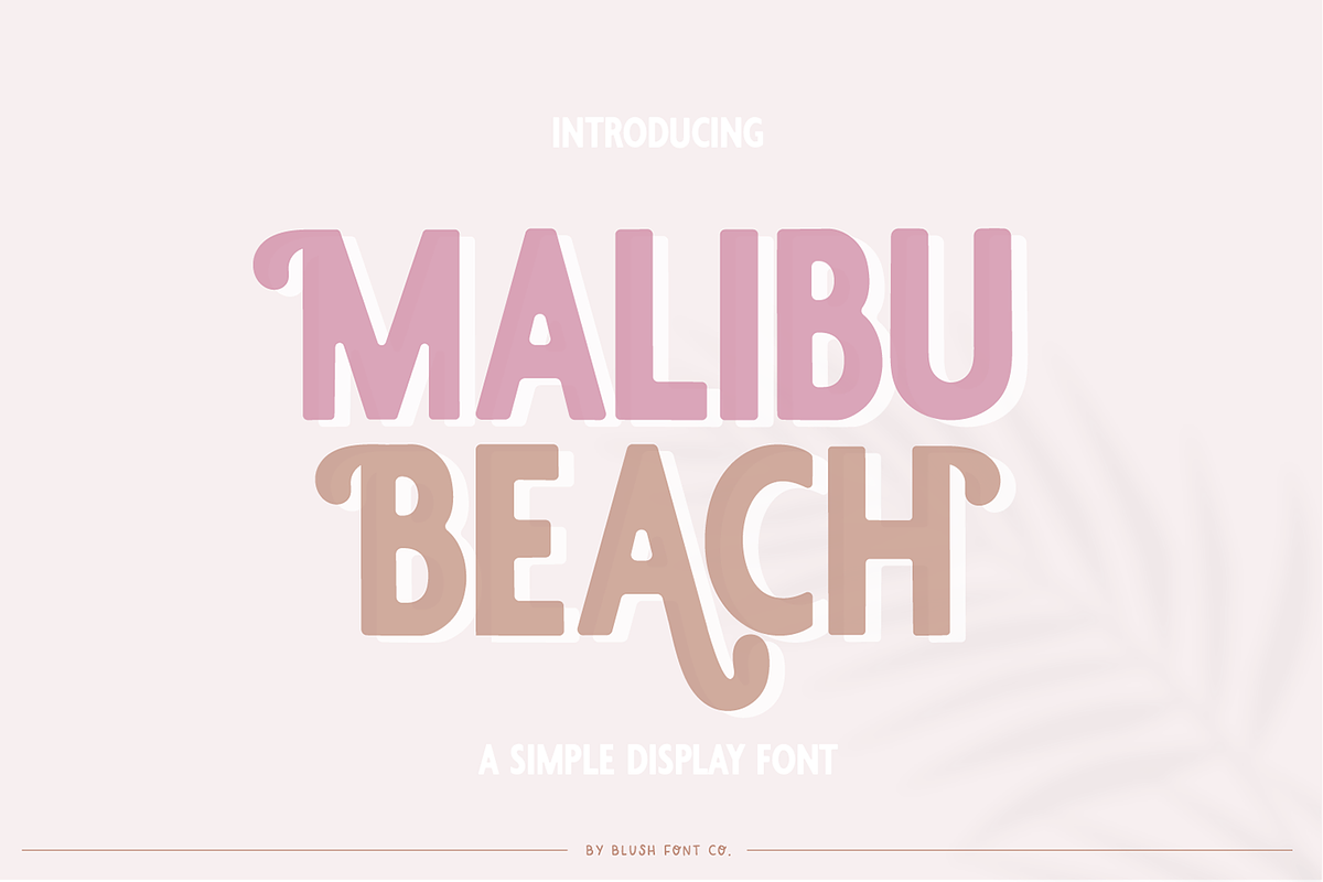 MALIBU BEACH Modern Sans Font Free Download Free Download