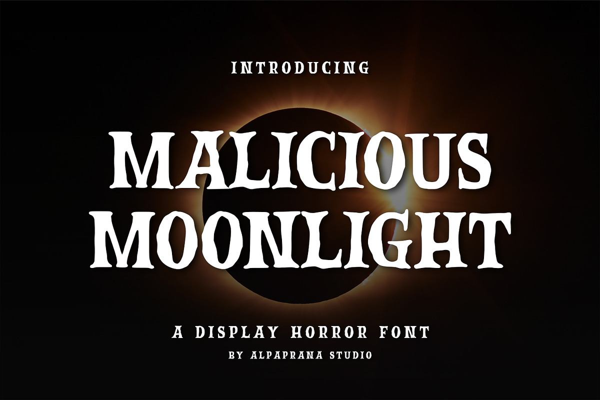 Malicious Moonlight - Display Font Free Download Free Download