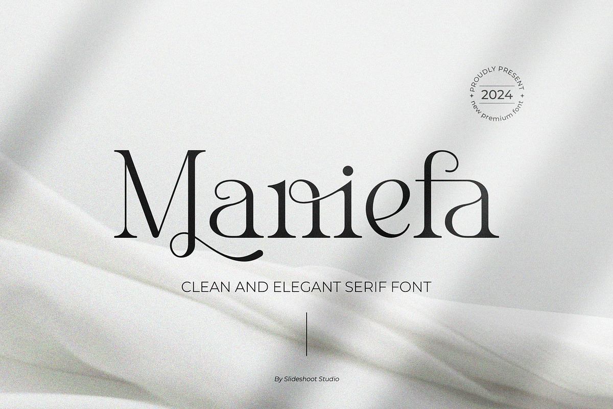 Maniefa || Elegant Serif Font Free Download Free Download