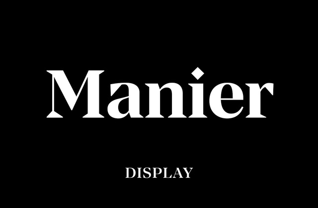 Manier – Sharp Serif Typeface Free Download