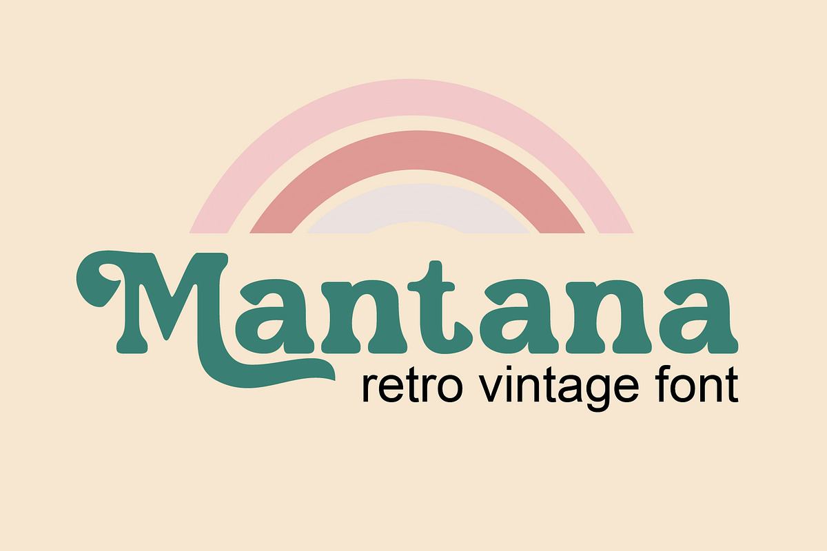 Mantana - Retro Vintage DIsplay font Free Download Free Download