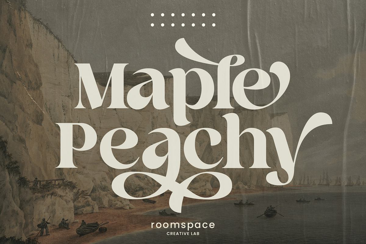 Maple Peachy - Retro Serif Font Free Download Free Download